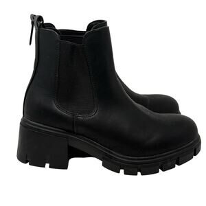 MIA Ivy Bootie Boots Women's 9.5 Black Ankle Boots Pull On